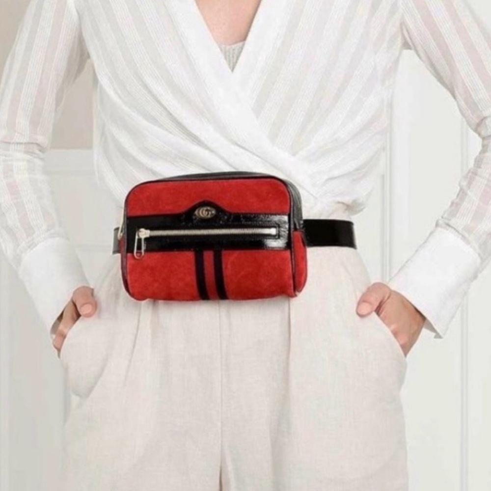 Gucci Ophidia Small Suede & Leather Belt Bag - Picture 3 of 8
